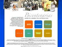 Tablet Screenshot of bicentenarias.cl